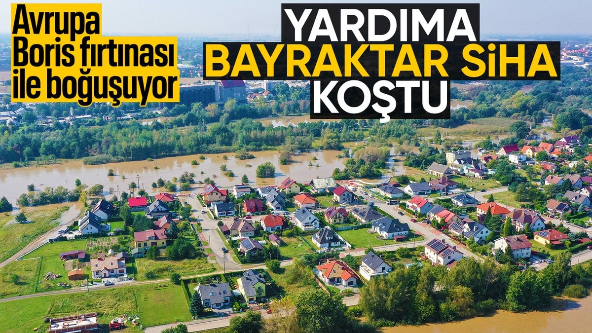 Polonya’da fırtınanın vurduğu bölgeler Bayraktar SİHA ile izlendi