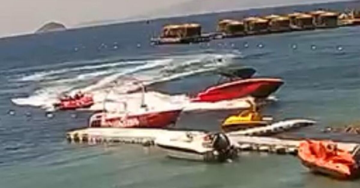 Bodrum’daki su sporları kazası kamerada